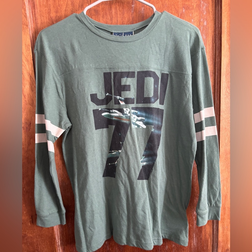 GAP/Junk Food Kids Green Long Sleeve Star Wars Graphic Tee